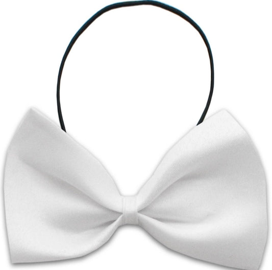 Plain White Bow tie