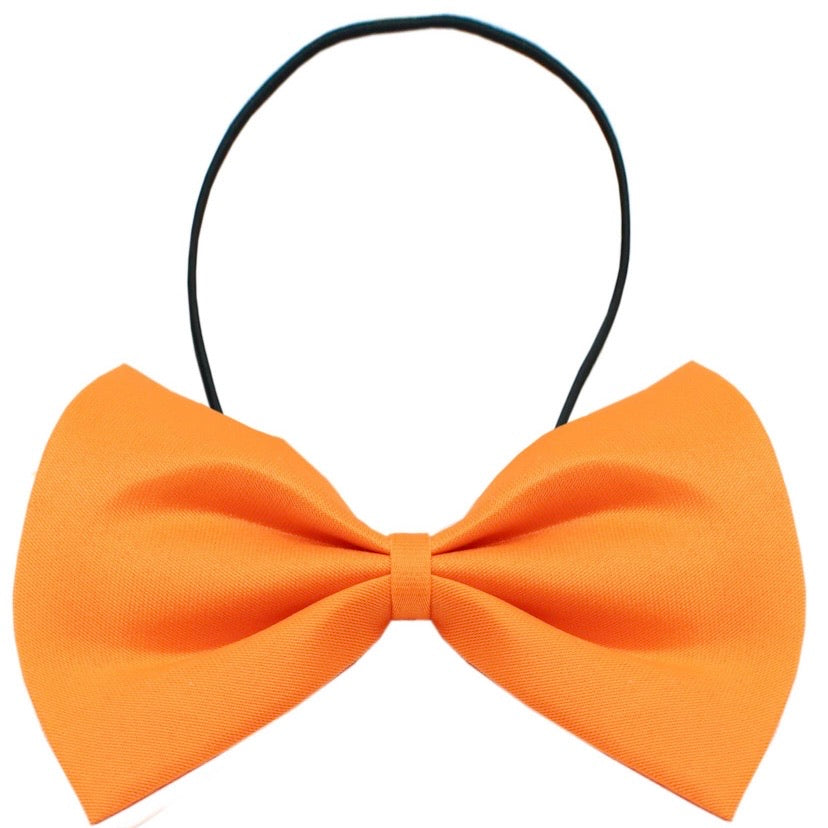 Plain Orange Bow tie